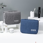 cheap Cosmetic Bags &amp; Cases-Portable Hanging Toiletry Bag - Waterproof Travel Organizer for Cosmetics and Toiletries with Multiple Compartments