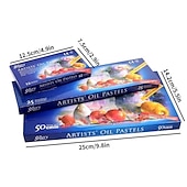 halpa maalaus-, piirustus- ja taidetarvikkeet-3d värikynämaalaus tee itse öljypastelli taiteilija opiskelijalle graffiti pehmeä pastellimaalaus piirustus kynä koulu paperitavarat taidetarvikkeet pehmeä värikynäsetti