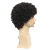 cheap Historical Wigs-Afro Wig Men70&#039;s Costumes for Men Heat Resistant Synthetic Disco Wig Halloween Wigs