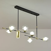 cheap Sputnik Design-LED Chandeliers 106cm Nordic Pendant Lights Living Dinning Kitchen Hanging Lamp Modern Glass Ball Chandelier Lighting Bedroom Lamp 110-240V