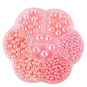 halpa helmien valmistussarja-1150kpl mustia helmihelmiä korujen tekemiseen muoviset helmihelmet löysät pyöreät tekohelmihelmet, joissa on reikiä askarteluun korvakoru choker kaulakoru rannekorun valmistus 3/4/5/6/8/10/12mm