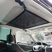 economico Organizer e portaoggetti per auto-rete portaoggetti da soffitto per auto borsa da tetto per auto rete da carico interna borsa in rete traspirante