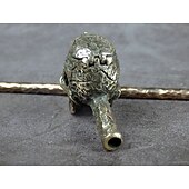economico Decorazioni Appese e da Tavolo per Halloween-pipa da fumo con teschio umano di halloween, set da fumo creativo fatto a mano, teschio in miniatura in bronzo personalizzato, regalo unico per il fumatore, arredamento di halloween fatto a mano