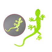 preiswerte Autoaufkleber-2 Stück Auto reflektierende Aufkleber Sicherheitswarnmarkierung Autos Auto Außenzubehör Nachtfahrwarnung Gecko Streifen Lichtreflektor