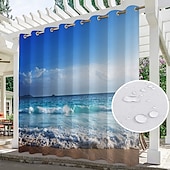billige Vanntette gardiner-vanntette innendørs utendørs gardiner solsikker for bryllup uteplass tykke privatliv grommet gardiner for bryllup soverom, stue, veranda, pergola, cabana