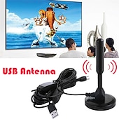 economico Box tv-antenna tv digitale hdtv amplificata portata 3600 miglia indoor outdoor w/base magnetica