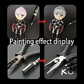 economico pittura, disegno e materiale artistico-1 pennarello argento/gole/rame/bronzo rosso cromato pennarello riflettente a specchio, 4 stili disponibili, perfetto per la decorazione pasquale, perfetto per la decorazione pasquale