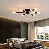 economico Design Sputnik-plafoniera da incasso semi-incasso, 6 luci lampadario moderno sputnik illuminazione a sospensione per soggiorno cucina sala da pranzo camera da letto casa colonica plafoniere da incasso 110-240v