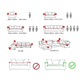 baratos Cobertura de Sofa-capas elásticas para sofá, capa de sofá secional cor de vinho para cães, capas para sofá de dois lugares, em forma de L, 3 lugares, em forma de U, poltrona, protetor de sofá lavável, macio e durável