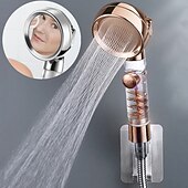 tanie Baterie prysznicowe-Beauty Skin trzybiegowy turbo pręt doładowany prysznic głowica prysznicowa wanna z hydromasażem zestaw węży do kąpieli podgrzewacz wody głowica prysznicowa prysznic