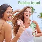 رخيصةأون المراوح-مروحة صغيرة بلا شفرات USB - مروحة كهربائية محمولة مبتكرة، قابلة للشحن للاستخدام على المكتب أو في الهواء الطلق