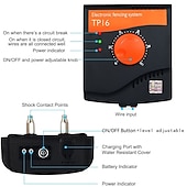 levne Trénink psů-systém elektrického ohradníku pro domácí mazlíčky dobíjecí voděodolný nastavitelný 6-úrovňový kabelový ohradník pro domácí mazlíčky výcvikový obojek pro domácí mazlíčky