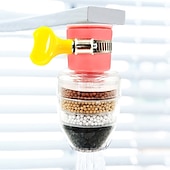 preiswerte Duscharmaturen-Sechsschichtiger einstellbarer Wasserhahnfilter, Wasserreiniger, Haushalt, Badezimmer, Küche, Wasserhahn, Wasserfilter, spritzwassergeschützt, Wasserhahn, Dusche
