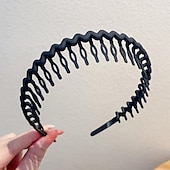 economico Accessori per acconciature-1pc moda antiscivolo fasce di plastica senza sforzo con denti pettine fasce per capelli magre per donne uomini ragazze adolescenti, denti lunghi morandi
