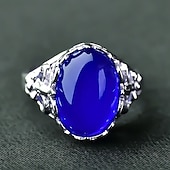 1 τεμ Ρυθμιζόμενο δαχτυλίδι For Γυναικεία Μπλε Δώρο Καθημερινά Ημερομηνία Ρητίνη Κράμα Ρετρό Χαρά Χαμηλού Κόστους Δαχτυλίδια-1 τεμ Ρυθμιζόμενο δαχτυλίδι For Γυναικεία Μπλε Δώρο Καθημερινά Ημερομηνία Ρητίνη Κράμα Ρετρό Χαρά