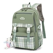 levne Bookbags-školní batoh bookbag kreslená mřížka pro studenty chlapce dívky multifunkční voděodolná velkokapacitní oxfordská tkanina školní taška batoh brašna 21,19 palce, dárek do školy