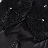 billiga Ytterkläder-Söt Stil Retro / vintage Punk och gotiskt Kappa Väst Jakke Ärmlös Prins Vampyr Pestläkare Adelsman Maskeradkläder Herr Steampunk Jul Halloween Karnival Vuxna Väst Alla årstider