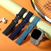 economico Cinturini per orologi Fitbit-4 pezzi Cinturino intelligente Compatibile con Fitbit Versa 4 Sense 2 Versa 3 Sense Silicone Orologio intelligente Cinghia Regolabili Donne Uomini Cinturino sportivo Sostituzione Polsino