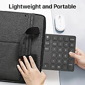 abordables Teclados-Teclado numérico bt de 36 teclas, teclado numérico inalámbrico recargable, teclado numérico ultrafino para ordenador portátil ipad