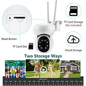 cheap Outdoor IP Network Cameras-HD 1080P 5G WiFi IP Camera Wireless Speed Dome PTZ CCTV IR Outdoor NetCam Monitoring Auto Tracking Full Color Night Vision Security Camera NetCam