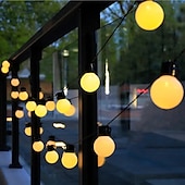 billige Elektrisk støpsel-g50 globe pære led fe string lys utendørs lys gate bryllup hage uteplass julepynt lys 220v eu plugg