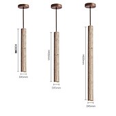 billiga Cylinderdesign-30 cm Enkel design Ödesign Hängande lampor Sten Målade ytor Modern Nordisk stil 110-120V 220-240V