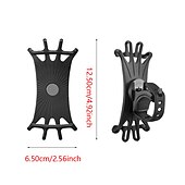 economico Accessori per motociclette e quad-Supporto per telefono per bicicletta in silicone girevole a 360 gradi, staffa per supporto per moto per auto