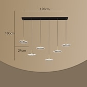 cheap Unique Chandeliers-Ceiling Pendant Light 3/4/5/6 Head Modern Creative Lotus Leaf Office Front Desk Chandelier Light Luxury Bar Front Desk Dining Table Lighting 110-240V