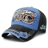 ieftine Şapcă de baseball pentru bărbaţi-Unisex Șapcă de baseball Negru Roșu-aprins 100% bumbac Spălat Călătorie Stiluri de Plajă În aer liber Vacanță Bloc Culoare Ajustabile Modă Protecție Ochi