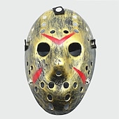 preiswerte Masken-Jason Vorhees Jason Voorhees Maske Haloween Figuren Erwachsene Herren Damen Grusel Gruseliges Kostüm Halloween Karneval Einfaches Karnevalskostüm