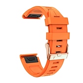 Недорогие Ремешки для часов Garmin-Ремешок для часов для Garmin Fenix 7S Pro 6S 5S Plus Epix Pro 42mm Approach S70 42mm Instinct 2S Descent Mk2S D2 Delta S 20mm силиконовый Замена Ремень 20mm Регулируется Пряжка из нержавеющей стали