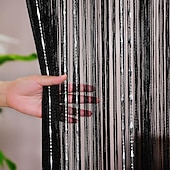 voordelige Macrame &amp; String Curtains-string gordijn deuropening gordijn kwasten kralen curatin, boho macramé schuifdeur gordijn bruiloft wandtapijt decoratie, scheidingswand voor pergola buitenterras