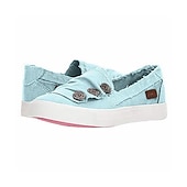 Χαμηλού Κόστους Γυναικεία Sneakers-casual slip-on πάνινα αθλητικά παπούτσια για γυναίκες με διακοσμητικές λεπτομέρειες με κουμπιά – άνετα καθημερινά παπούτσια για την άνοιξη, το καλοκαίρι και τις χαλαρές εξόδους