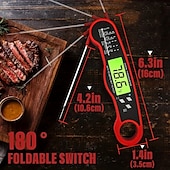 お買い得  キッチン家電-瞬間読み取り肉温度計、防水超高速デジタルフードプローブ、バックライト付き、グリル、BBQ、料理用のキャリブレーション