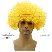 abordables Perruques de carnaval-perruques afro courtes et moelleuses - femmes hommes crépus bouclés disco hippie perruque pour costume cosplay carnaval fête de Noël