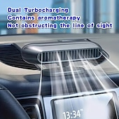 cheap Car Air Purifiers-Car Cooling Fan 360° Adjustable Dual Core Design Cooling Air Portable Fan USB Fan
