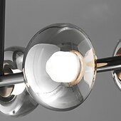 economico Lampadari particolari-6-Light 100 cm Design a isola Plafoniere Rame Bicchiere Ottone Moderno 110-120V 220-240V