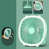 cheap Fans-Mini Eight-Claw Clip Fan – USB Rechargeable Portable Luminous Fan, Hangable and Bendable Design with Three Wind Shields
