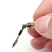 cheap Sewing &amp; Knitting &amp; Crochet-10pcs Metal Zipper Head Pull Tab Detachable For Repairing Small Holes In Luggage Shoes Boots And Special Zipper Head Pull Pendant Accessories