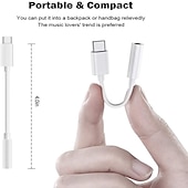 levne Kabely pro mobilní telefony-konektor usb c na 3,5 mm samičí jack náhlavní souprava adaptér pro sluchátka sluchátka mikrofon drátový aux kabel samec typ c na 3,5 mm audio převodník