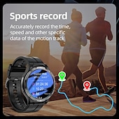 Χαμηλού Κόστους Smartwatch-iMosi V10 Εξυπνο ρολόι 1.43 inch Έξυπνο ρολόι 4G Βηματόμετρο Υπενθύμιση Κλήσης Παρακολούθηση Δραστηριότητας Συμβατό με Smartphone Άντρες Αδιάβροχη Μεγάλη Αναμονή Κλήσεις Hands-Free IP 67