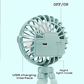 cheap Fans-Halter Neck Bladeless Fan – USB Rechargeable Portable Waist-Hanging Fan with 3-Speed Adjustment and Body Rotation
