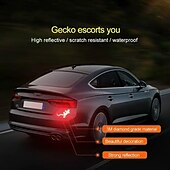 preiswerte Autoaufkleber-2 Stück Auto reflektierende Aufkleber Sicherheitswarnmarkierung Autos Auto Außenzubehör Nachtfahrwarnung Gecko Streifen Lichtreflektor