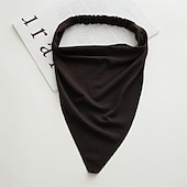 voordelige Accessoires voor haarstyling-1pc sjaal hoofdband voor vrouwen - elastische grote boho driehoek bandana hoofddoeken met clips antislip effen kleur haar hoofddoek voor tienermeisjes