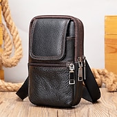 billiga Herrväskor-crossbody axelväska för män för män - kompakt budväska med flera fack med justerbar rem för resor och vardagsbruk