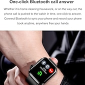 abordables Montres connectées-iMosi ET210 Montre intelligente 1.91 pouce Smartwatch Montre Connectée Bluetooth ECG + PPG Surveillance de la température Podomètre Compatible avec Android iOS Femme Hommes Longue Veille Mode