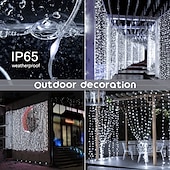 お買い得  USB電源-3M ストリングライト 100/200/300 LED EL 温白色 ホワイト マルチカラー クリエイティブストリングライト 窓 / カーテン / つららライト USB パーティー 屋外 USBパワード