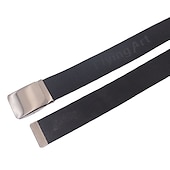 levne Pánské opasky-Pánské Taktický pás Plátěný pásek Automatická spona Plátno Bez vzoru Černá Bílá Denní nošení Jdeme ven Víkend