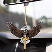 economico Ornamenti e pendenti per auto-1pc auto acrilico marrone aquila volante decorazione appesa per accessori per specchietti retrovisori ciondolo interno