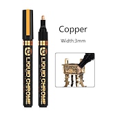 economico pittura, disegno e materiale artistico-1 pennarello argento/gole/rame/bronzo rosso cromato pennarello riflettente a specchio, 4 stili disponibili, perfetto per la decorazione pasquale, perfetto per la decorazione pasquale